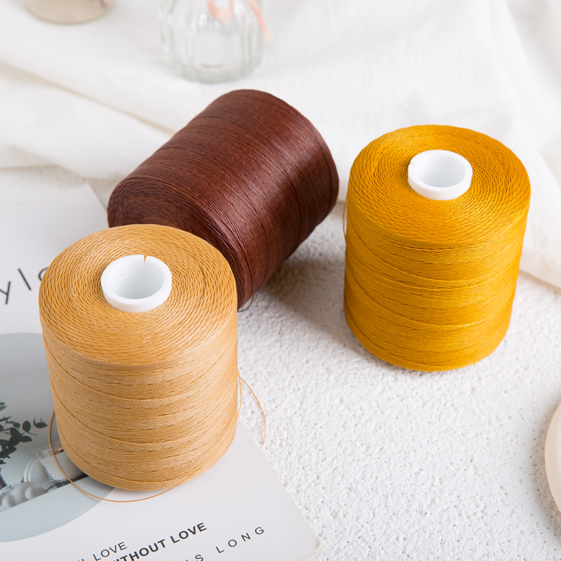 Round waxed thread for leather stitching and jewelry macrame